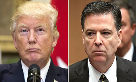 Trump y Comey Trump llama mentiroso y “filtrador” al ex director del FBI